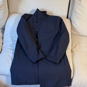 Theory Men's Dark Blue Trench Coat